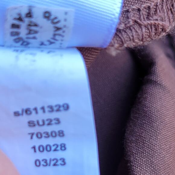 Loft Outlet Chocolate Brown Drawstring Pull on Pants - Picture 6 of 6